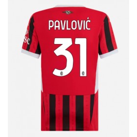 AC Milan Strahinja Pavlovic #31 Hjemme skjorte til dame 2024-25 Kortermet